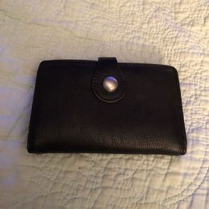 Black leather wallet